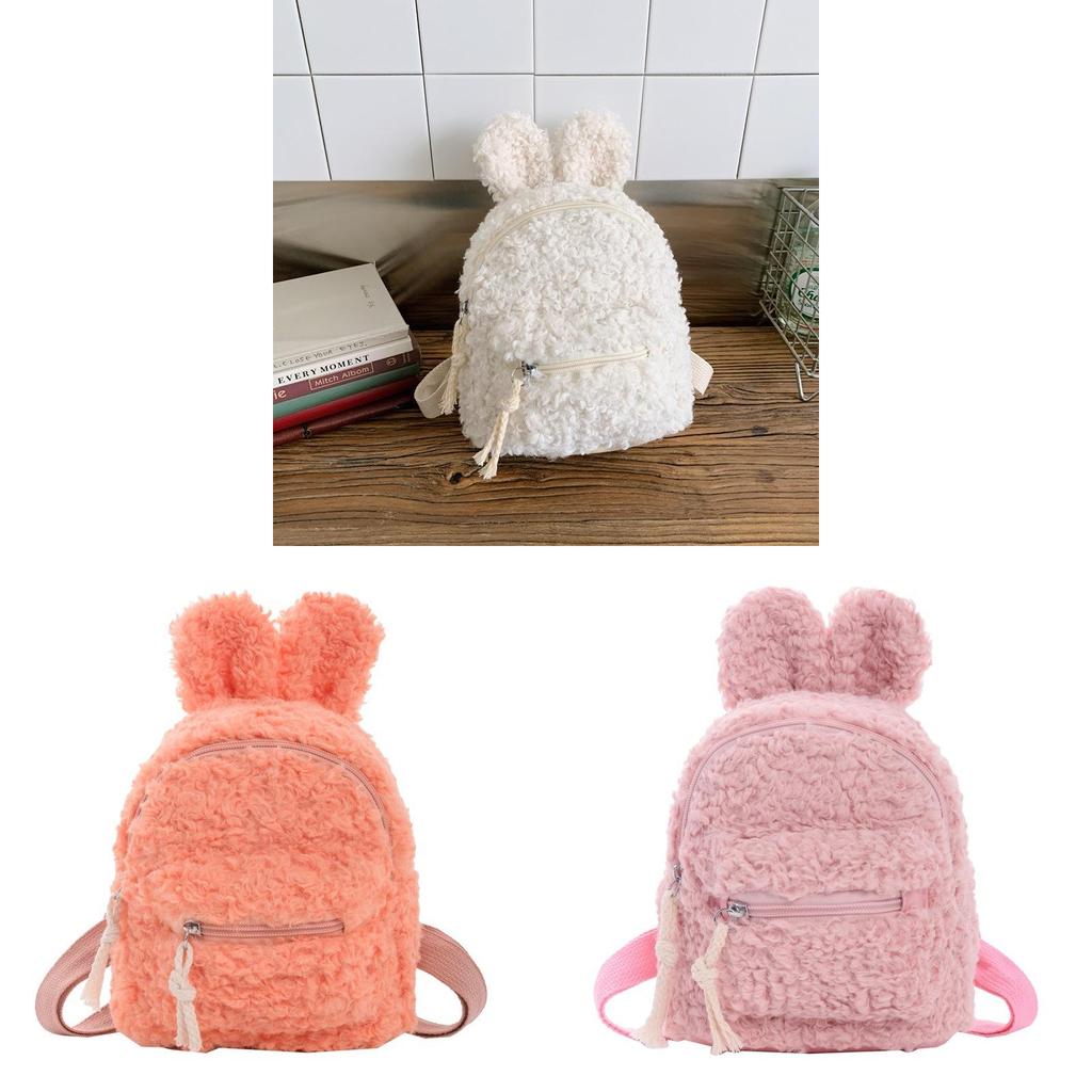 Childrens Plush Cartoon Backpack With Breathable Material For Kindergarten