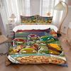 3pcs Pizza, NinjaTurtles Bedding Set: Perfect for Bedroom or Guest Room. Soft and Comfortable with No Core Included Yy251010143
