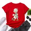 2024 Dames T-shirt met Korte Mouwen Cartoon Print Grafische T-shirts Zomer Tops Dames Tee Shirt Dames T-shirts