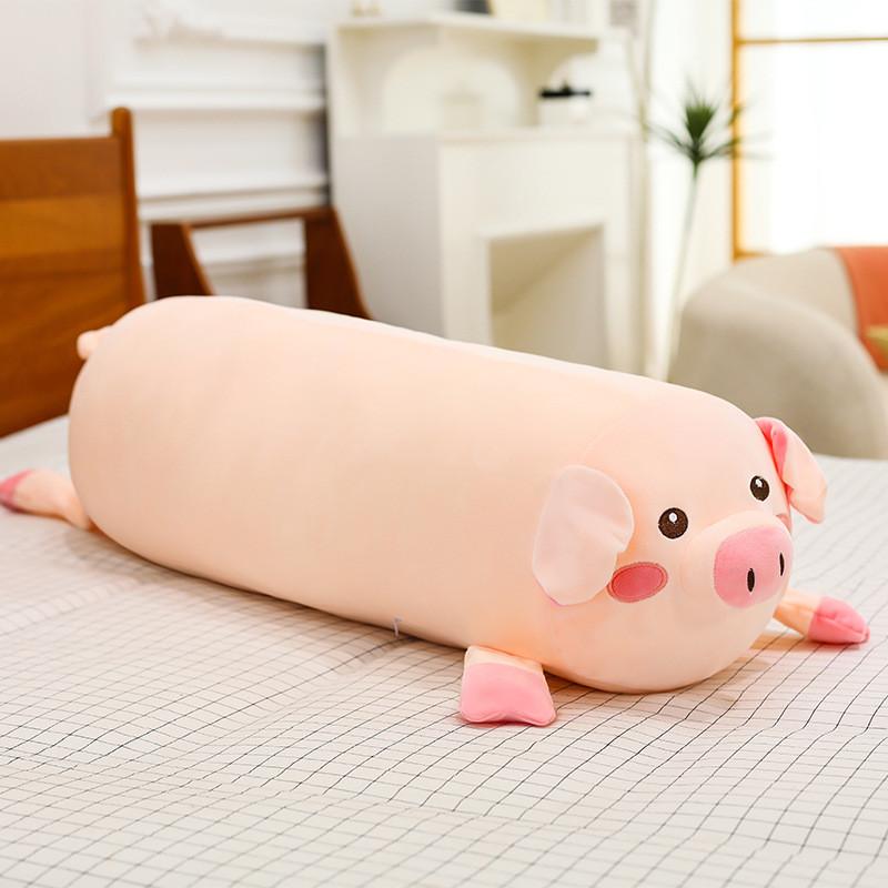 Oreiller de Relaxation Dessin Animé Cochon avec Coton PP Peluche Douce Pour Enfants et Adolescents