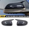 For KIA K2 KX CROSS 2017- RIO 4 2017- Car Rearview Side Mirror Cover Horn Wing Cap Exterior Door Trim Sticker Carbon