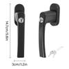 Lockable Window Handle With Key & Screws Shed Door Handle Lock Stainless Steel Lockable Replacement Handle Enduring
