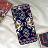 Ukraine Ornament Pattern Case For iPhone 16 15 14 Pro Max Cover For iPhone 16 15 11 12 13 Pro Max Mini XS X XR Plus Capa