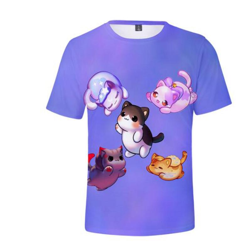 Tricouri anime Aphmau Merch 3D imprimare streetwear băieți fete drăguț casual modă supradimensionat tricou Harajuku copii tricouri topuri îmbrăcăminte