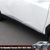 For Hyundai Tucson NX4 ABS Chrome Carbonfiber Side Door Body Molding Line Cover Trim Protector Decoration Accessories
