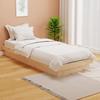 Vidaxl Bed Frame, Solid Wood, 75X190 Cm, Single