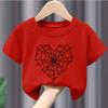 Spider Web Print Children's Short-Sleeved T-Shirt - New Style Children's Summer Clothing Half-Sleeved Boys' and Girls' T-Shirt
