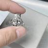 Handcrafted Hollow Heart Adjustable Ring Lightweight Copper Jewelry Adjustable Punk Rings For Women Vintage Design