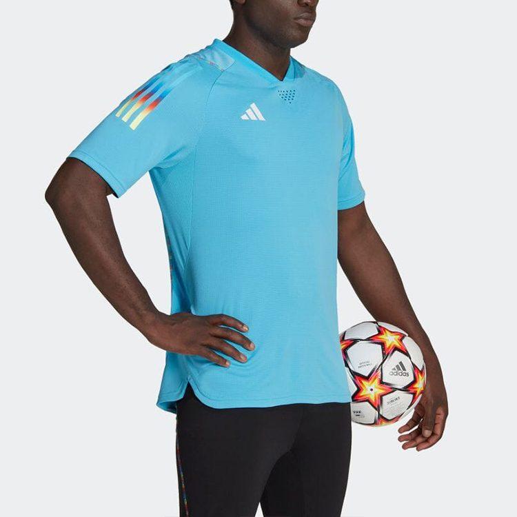 Adidas Soccer Jerseys Men's Blue Moderate Straight Fit HJ9942