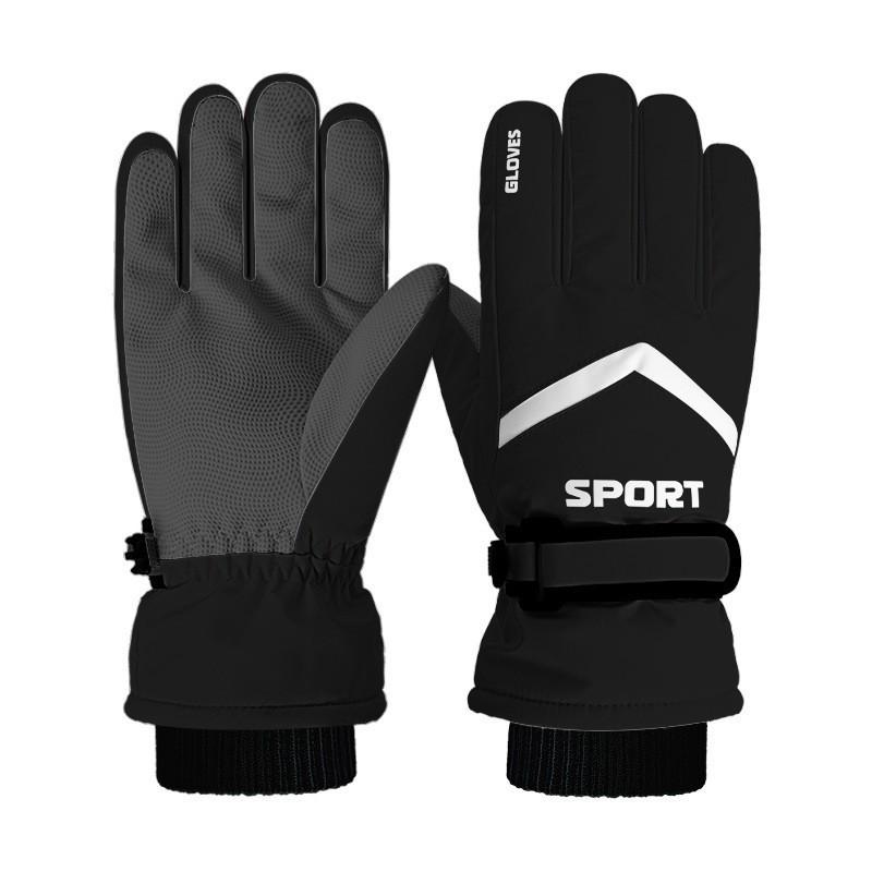 Warm Fleece Ski and Cycling Gloves - Touchscreen Compatible for Women and Men, Ideal for Winter Sports and Outdoor Activities