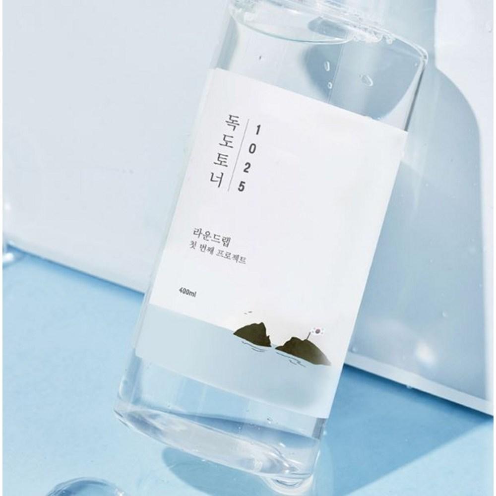 ROUND LAB Dokdo Toner 400ml + Cream 5ml Set, 1 Set