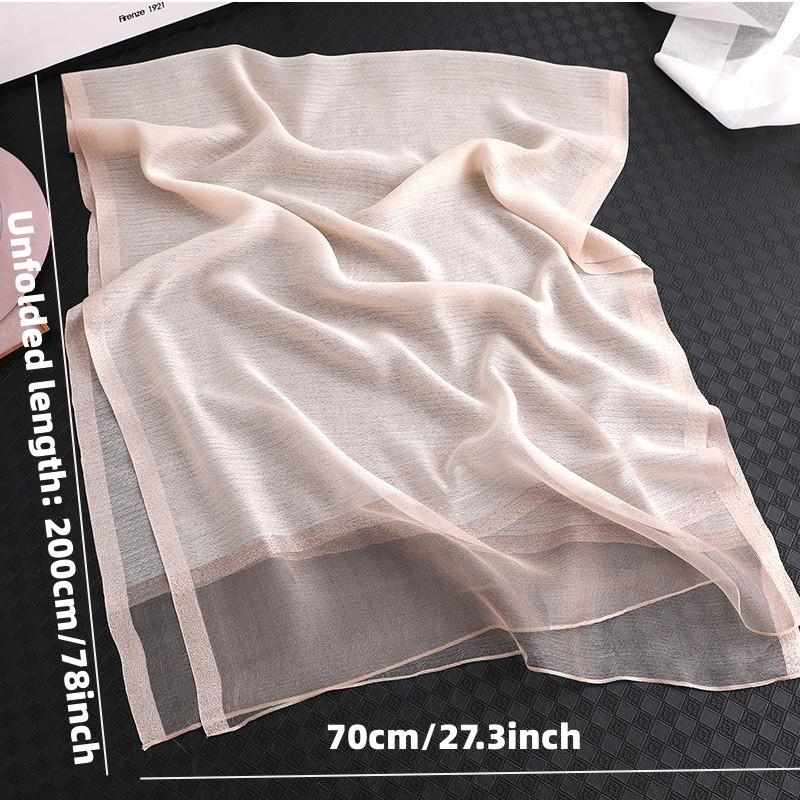 Pure Acrylic Silk Scarf Women's Long Shawl Silk Sequin Scarf Autumn Sun Shawl