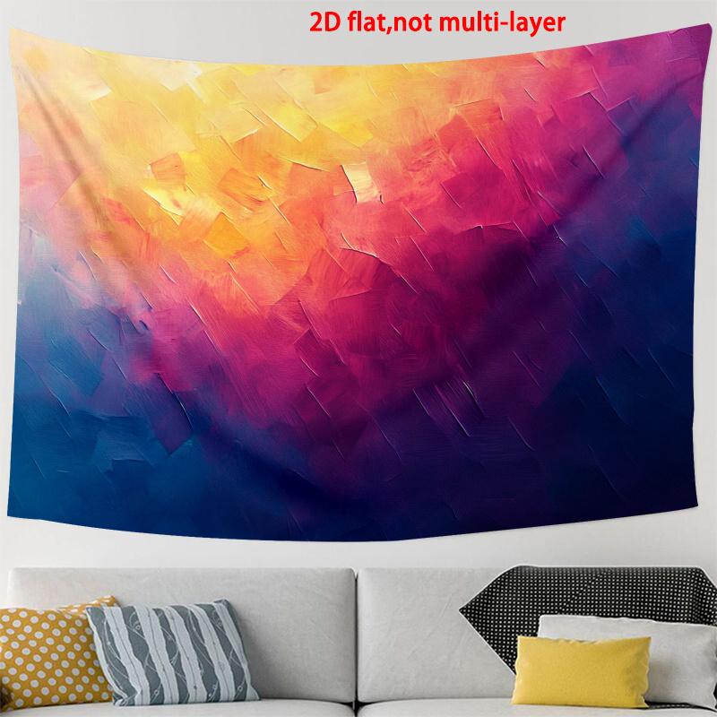 VIKAMA Abstract Gradient Tapestry Living Room Bedroom Office Wall Tapestry Easy Installation Atmosphere Home Decoration