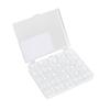 25pcs Sewing Machine Bobbins Plastic Transparent Simple Embroidery Bobbins with Storage Box for Home