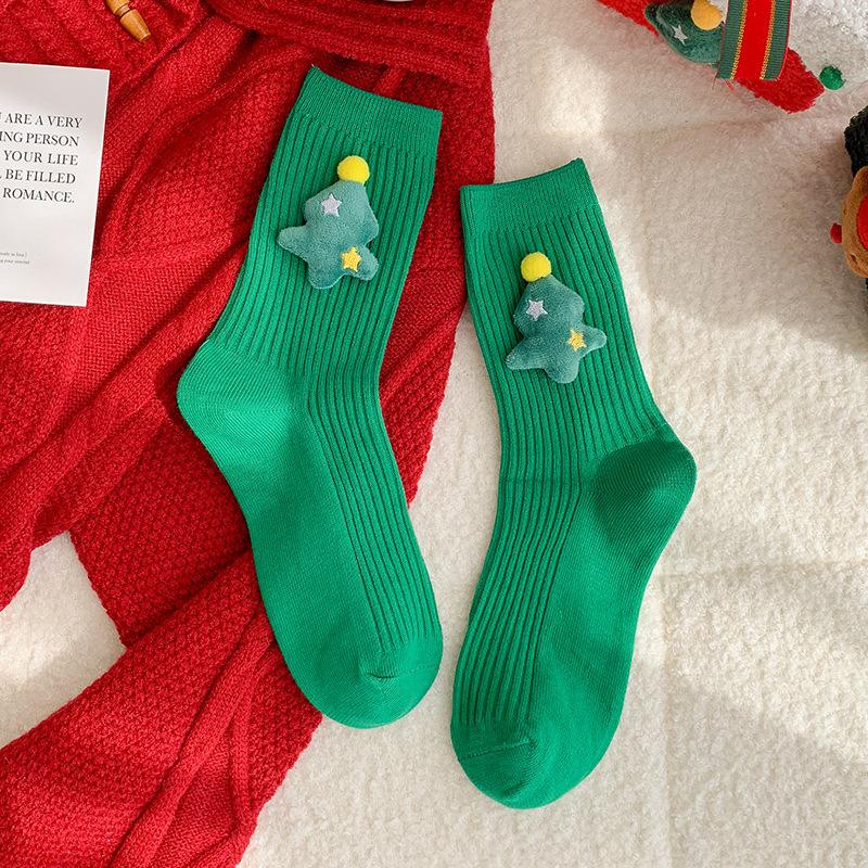 Non-Toxic New 3D Knitted Christmas Cute Socks Cozy Thick Warm Plush Socks For Women Teen Kids Home Winter Holiday Christmas New Year Gift
