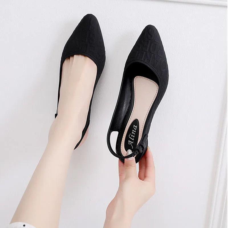 Sandals Slippers Women Summer Shallow Sandals Ladies Style Thick Shoes Waterproof Single Shoes Casual Shoes