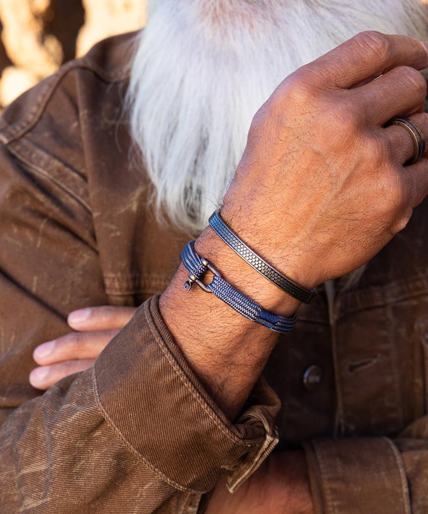 Pig&Hen Vicious Big Bracelet - Slate Gray X Bronze