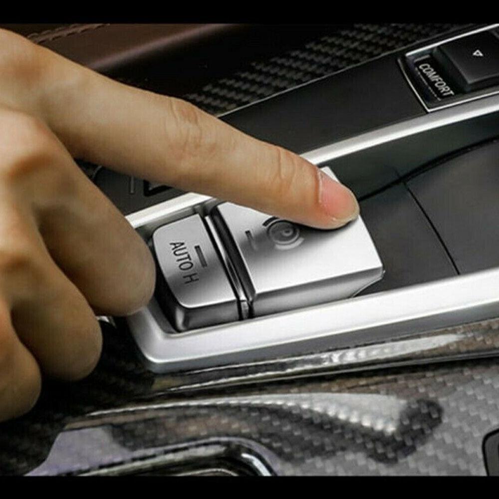 2X Handbrake Auto Hold Button Switch Cover Chrome Trim For BMW 5 6 7 X3 X4 X5 X6
