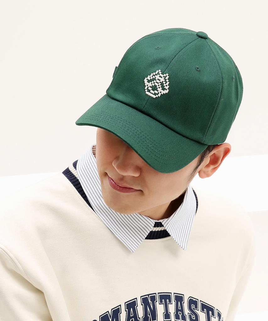 Taimseullib Pixel Logo Forest Green Ball Cap Tbc06007