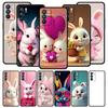 Phone Case Cover For Oppo A17 A31 A54 A57 A78 A79 Find X5 X6 Reno 7 8 10 11 12 13 F Pro Soft TPU A Cute Rabbit With A Purple Hat