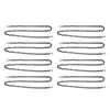8pcs Curb Chain 8 Side Milled Straight Buckle 1.2meter DIY Decorative Craft Curb Chain for Jewelry