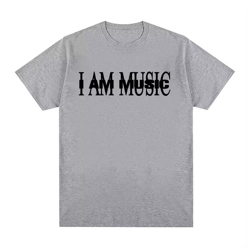 Playboi Carti I Am Music Album Print T-Shirt Opium Ken Carson Destroy Lonely T Shirts Men 100% Cotton Loose Tops Breathable Tee