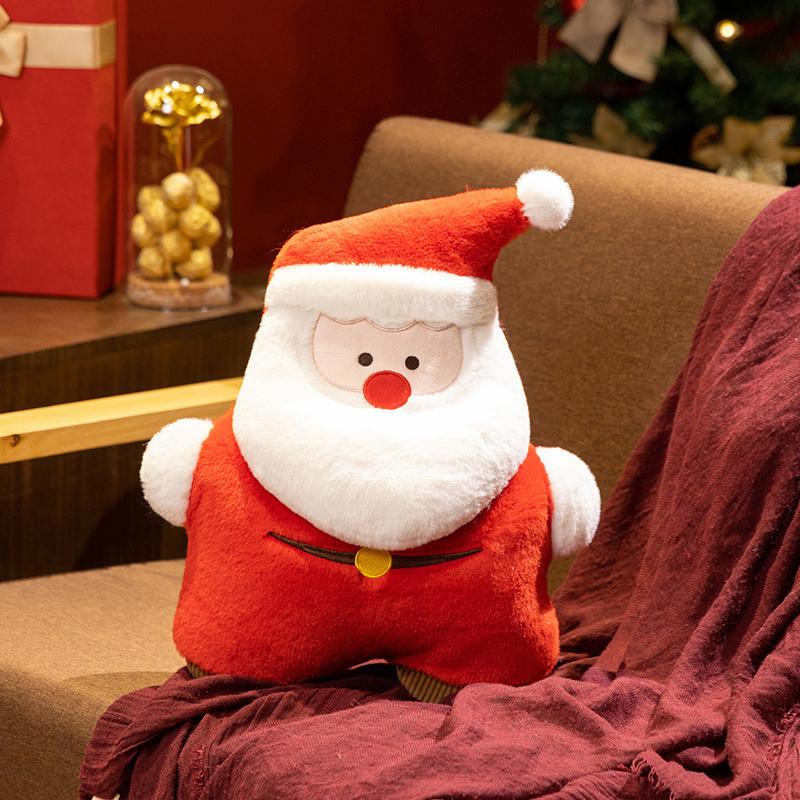 Christmas Theme Santa Claus Snowman Deer Plush Doll Toy Pillow For Holiday Home Decor