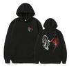 Felpa con cappuccio pullover Ali di Lucifero Ali di angelo diavolo Paradiso e Inferno Idea regalo su Felpa sportiva pullover in pile con cappuccio da donna
