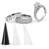 Fashion Fingertip Cone Display Storage Decorative Stand Acrylic Jewelry Organizer Showcase Home Store Countertop