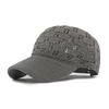 Women Hollow Out Knit Baseball Cap Summer Breathable Solid Color Adjustable Sun Hat Casual Outdoor Sports Visor Cap