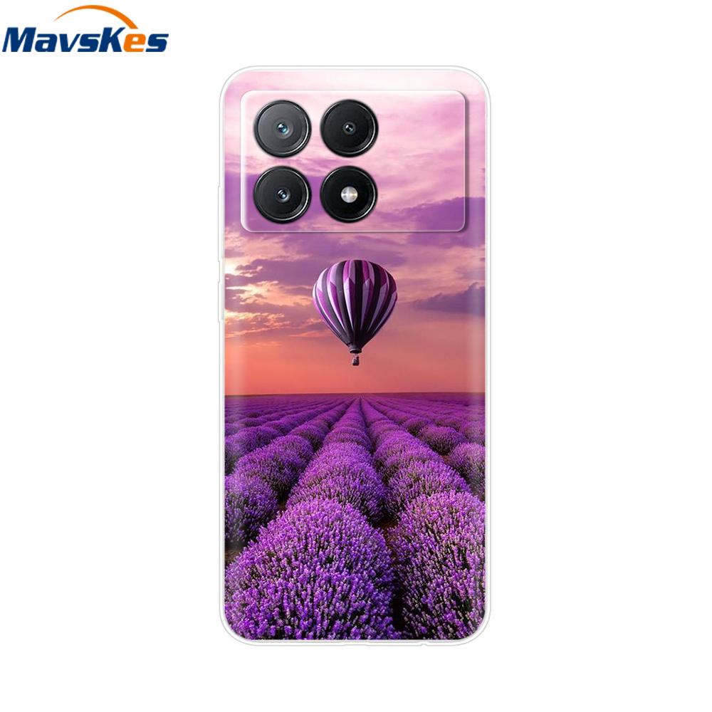 Mobile Phone Case For Poco X6 Pro Case Cover Cute Clear Soft Silicone Cases For Poco X6 Pro Case PocoX6 Pro Back Coque Fundas