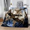3D Eagle Printed Blanket Picnic Blankets Flange Warm Blanket Soft and Comfortable Blanket Bed Linings Birthday Gift