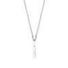 Letter Logo Engraved Decoration Shiny 925 Silver Necklace Unisex Necklace 225055-J8400-8106