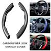 Carbon Fiber Steering Wheel Cover Fit 38cm/15inch Non-Slip Sport Wheel Booster Cover Universal Car