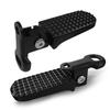 Foldable Bicycle Rear Foot Pegs Aluminum Alloy Passenger Footrests Pair with Anti Slip Surface Fits 9mm Rear Axle for Bikes