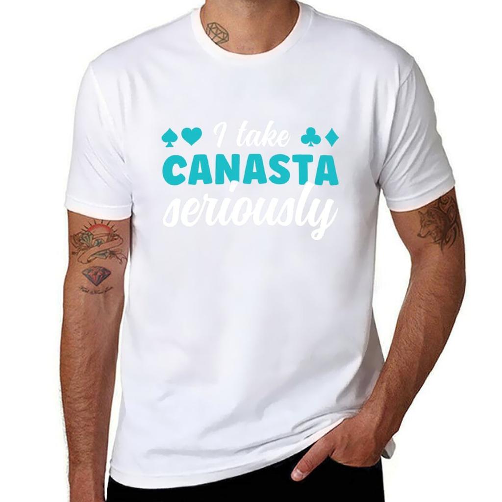 I t Seriously cotton 100% Canasta anime Player shirt oversize Canasta Take shirts brand men t luxury T-Shirt