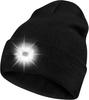 1 Pc Led Beanie Hat With Light, Rechargeable Headlamp Cap, Unisex Winter Warm Knitted Hats, Headlight For Running Hiking Camping