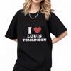 Ik Hou Van Louis Tomlinsons Mannen Vrouwen T-shirt Geloof Toekomst Zanger Geweldig T-shirt Ronde Hals T-shirt Katoenen Tops