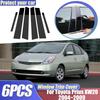 For Toyota Prius XW20 Accessories 20 2004~2009 2005 2006 Auto Window Trim Cover B C Pillar Center Column Sticker Car Accessories