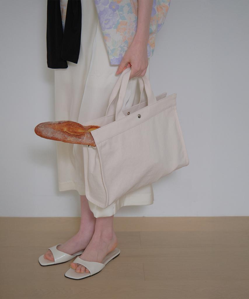 Carmonde Frame Tote Bag_Natural