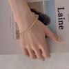 European-American Fashion Three-Layer Flat Snake Chain Layered Necklace for Women - Metal Cross Clavicle Chain