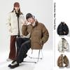 Cotton Coat Men's Jacket New Autumn and Winter Korean Style Trendy Loose Stand-up Collar Thickened Casual Couple Style Cotton Coat Cotton Coat for Men