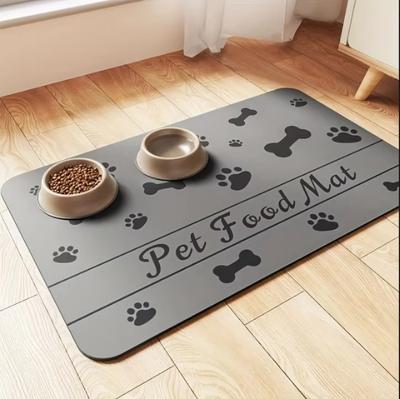 Dog and Cat Food Mat Pet Bowl Mat Absorbent Stain-Free Quick-Drying Innovative Pet Supplies Dog and Cat Water Dispenser Mat
