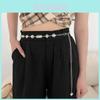 Modern Metal Silver Waist Belt With Crystal Embellishments For Elegant Dress And Suit Accessories