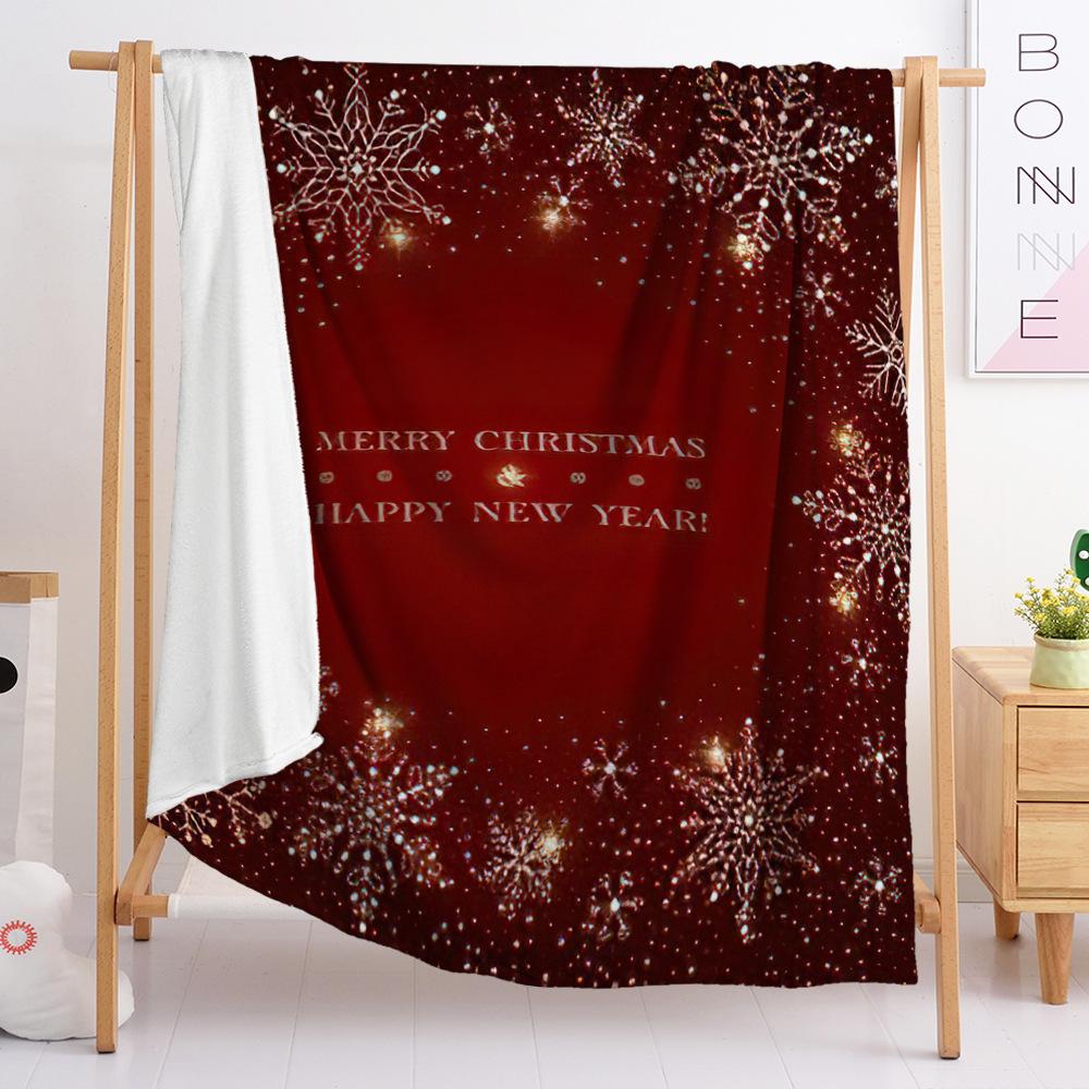 Flannel Blanket Bedroom Blanket Blanket Digital Print Christmas Blanket Bedroom