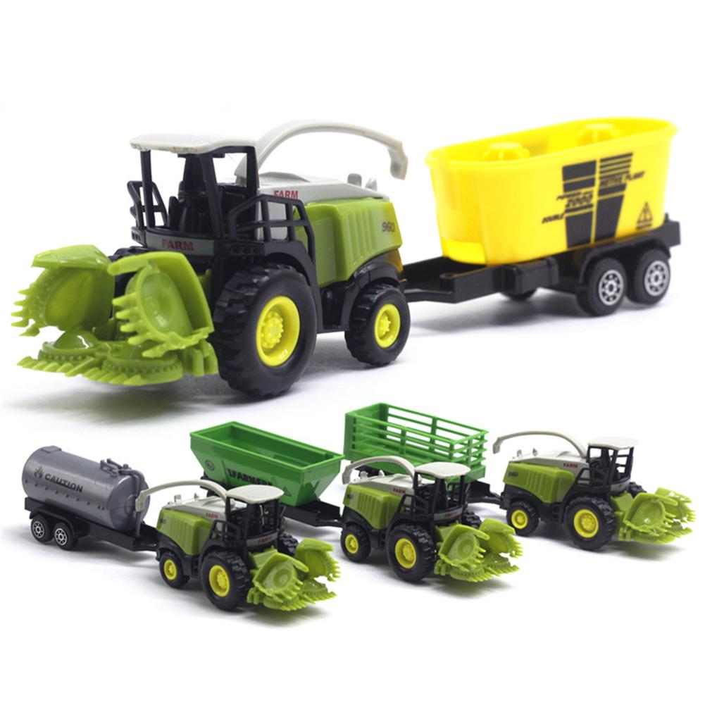1/55 Children's Educational Toys, Agricultural Trucks, Friction Tractors, Car Models, Gifts