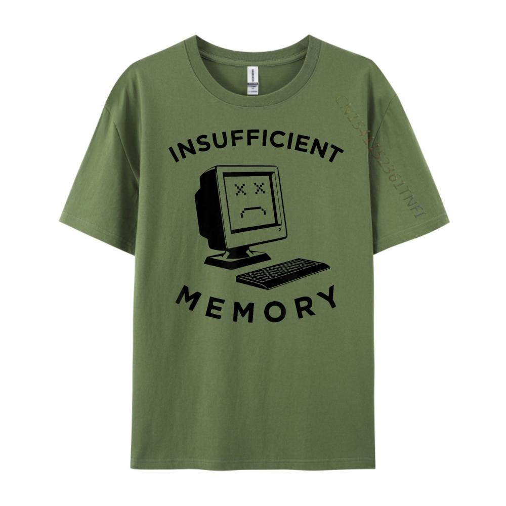 Insufficient Memory Computer Old Desktop 3d Printed T Shirts Tops Punk Style