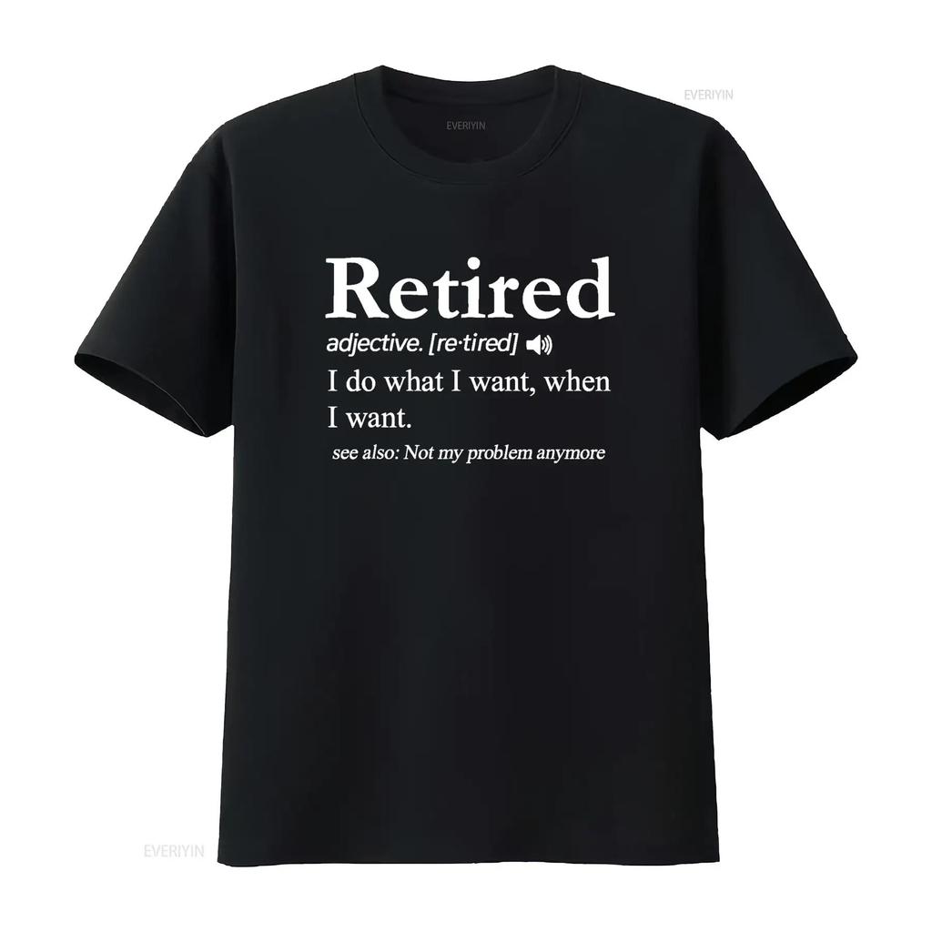T-shirt με ορισμό συνταξιοδότησης Αστείο Δώρο Συνταξιοδότησης vintage Πλυμένο Casual μόδα Μπλούζα Για Καθημερινή Χρήση streetwear Κομψό Unisex