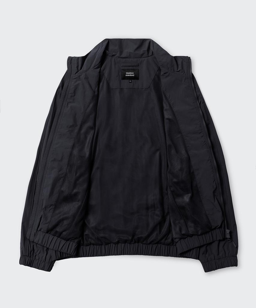 Musinsa Standard Oversized Track Windbreaker Jacket [Black]