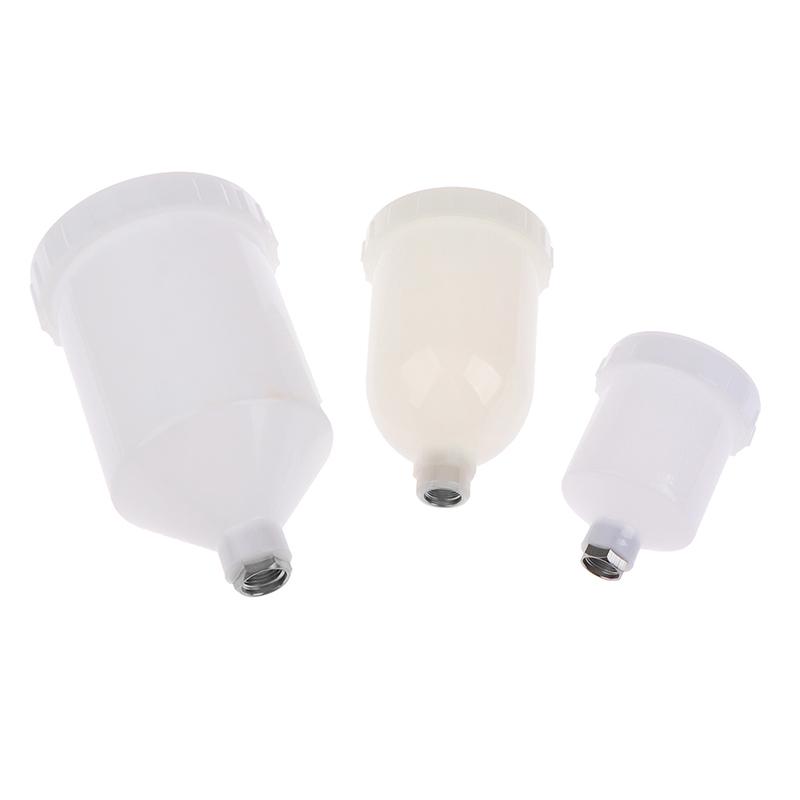 Tasse de pulvérisation de peinture en plastique, pièces de pistolet de pulvérisation, 125Ml, 250Ml, 600Ml
